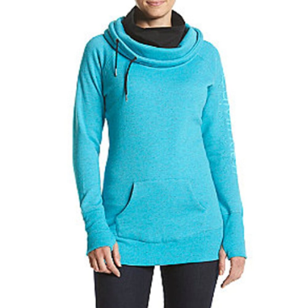 Calvin Klein Teal and Black Performance Hoodie